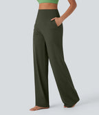 UltraSculpt™ High Waisted Tummy Control Straight Leg Yoga Pants with Pockets