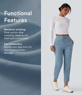 Quick Dry Golf Tapered Pants with Pockets