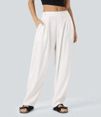 Mid Rise Pocket Barrel Leg Baggy Work Pants