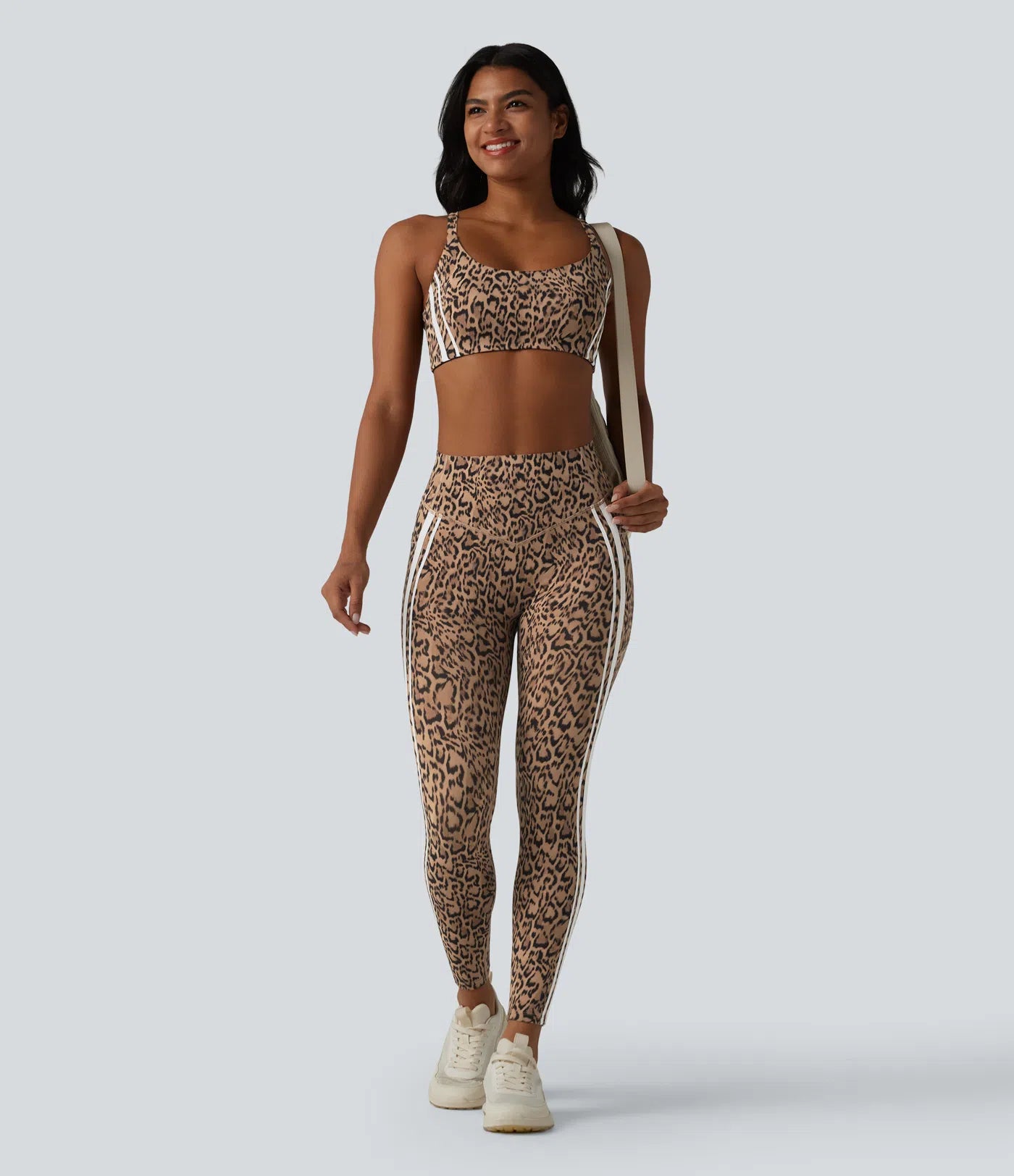 Leopard Print High Waisted Tummy Control Butt Lifting
