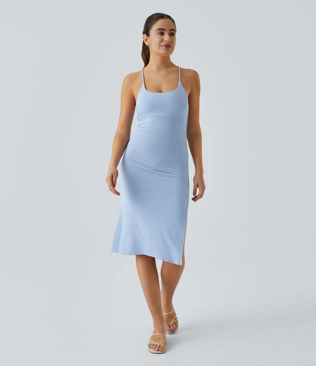 Everyday Strap Bodycon Midi Chill Dress-Sensational