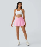 Airy Crossover Pocket 2-in-1 Cool Touch Tennis Skirt-Lucid-Longer Length-UPF50+