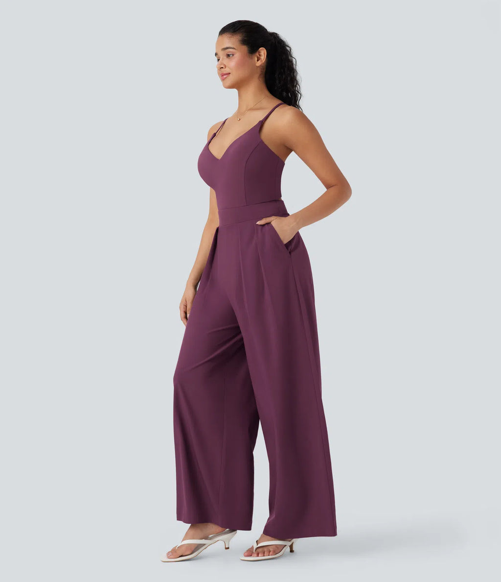 Breezeful™ Wide Leg Quick Dry Casual Slip Jumpsuit