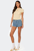 Kaori Sheer Lace Top