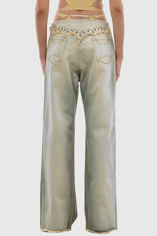 Ensley Rivets Bend Jeans