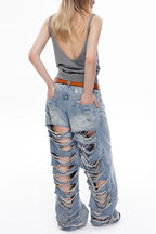 Jaida Destroyed Ripped Jeans