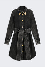 Potya Denim Midi Shirt Dress